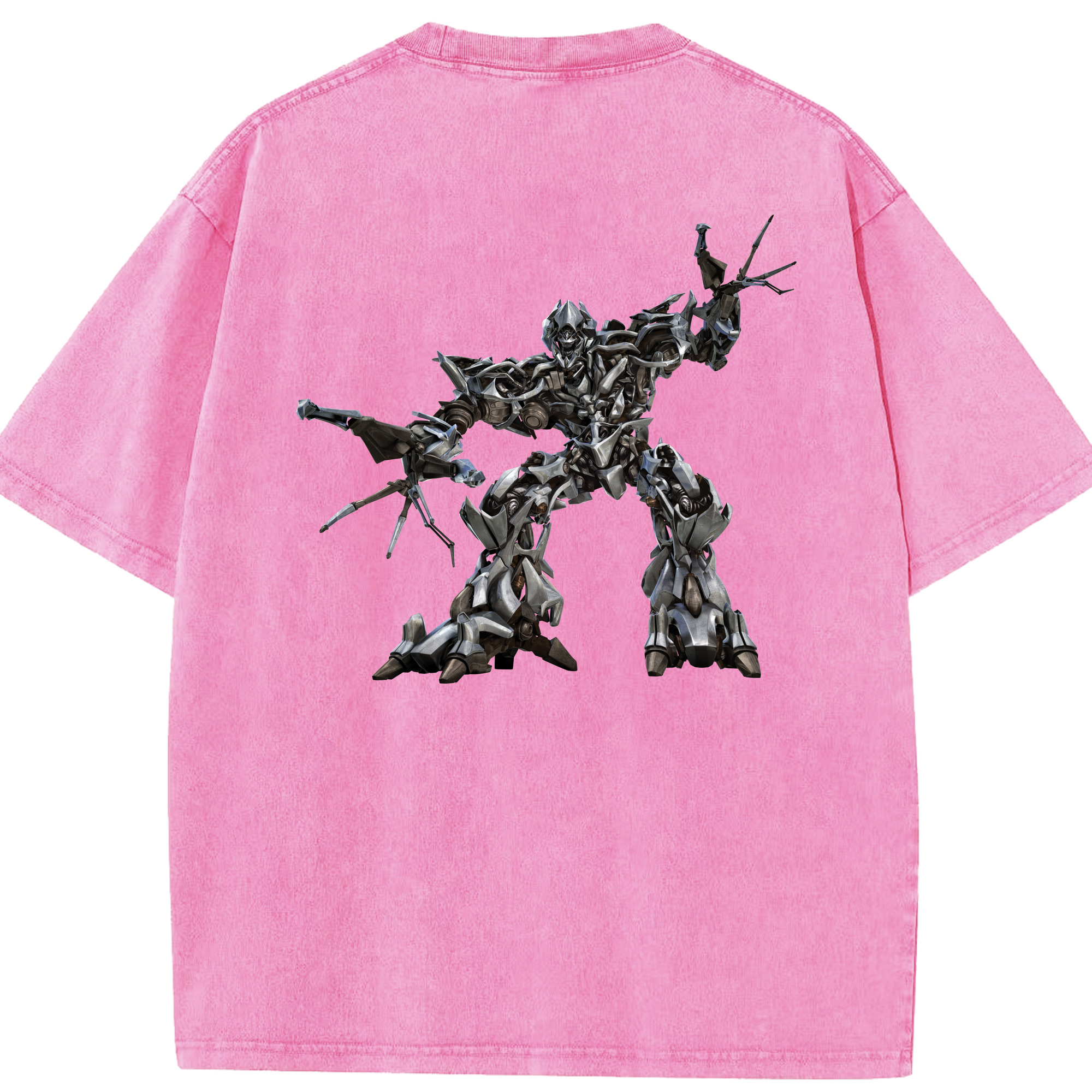 （画像用）  綿100% ヴィンテージ風 半袖Tシャツ（背面プリント）